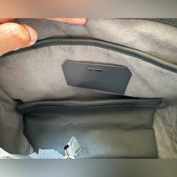 Tumi Pavia Cori Croc-Embossed Tote Bag- Charcoal - Picture 11 of 11